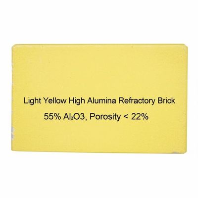 شراء Light Yellow High Alumina Refractory Brick with 55% Al2O3 and Porosity Below 22% online manufacture
