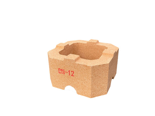 1520C الطوب الحارق عالي الحرارة DN12 الطوب المقاوم للحرارة العالية مسامية ظاهرية منخفضة
